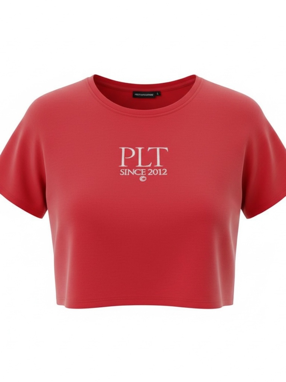PrettyLittleThing Red PLT Since 2012 Crop Tee